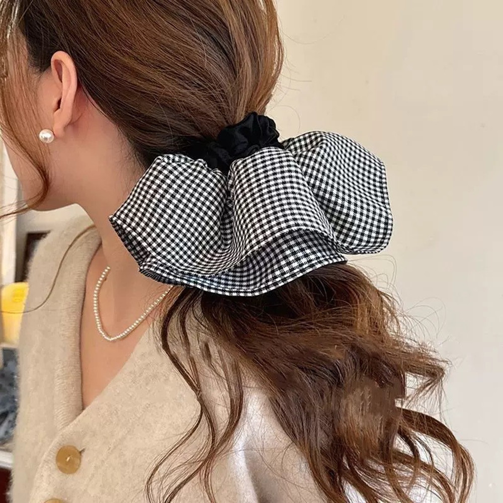 Lazos para el cabello a cuadro - Silk Tie Striped reseña y precio