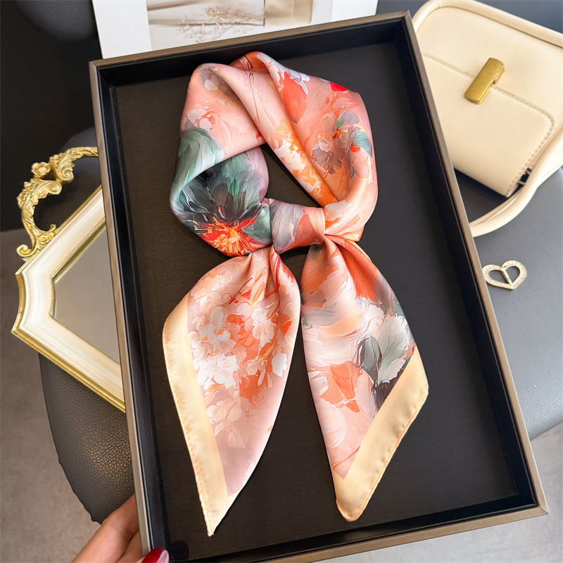 Pañuelo cuadrado de seda con e - Ascot Neck Scarf reseña y precio