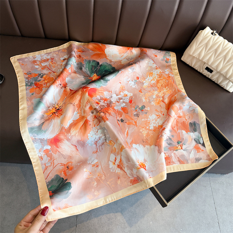 Pañuelo cuadrado de seda con e - Ascot Neck Scarf reseña y precio