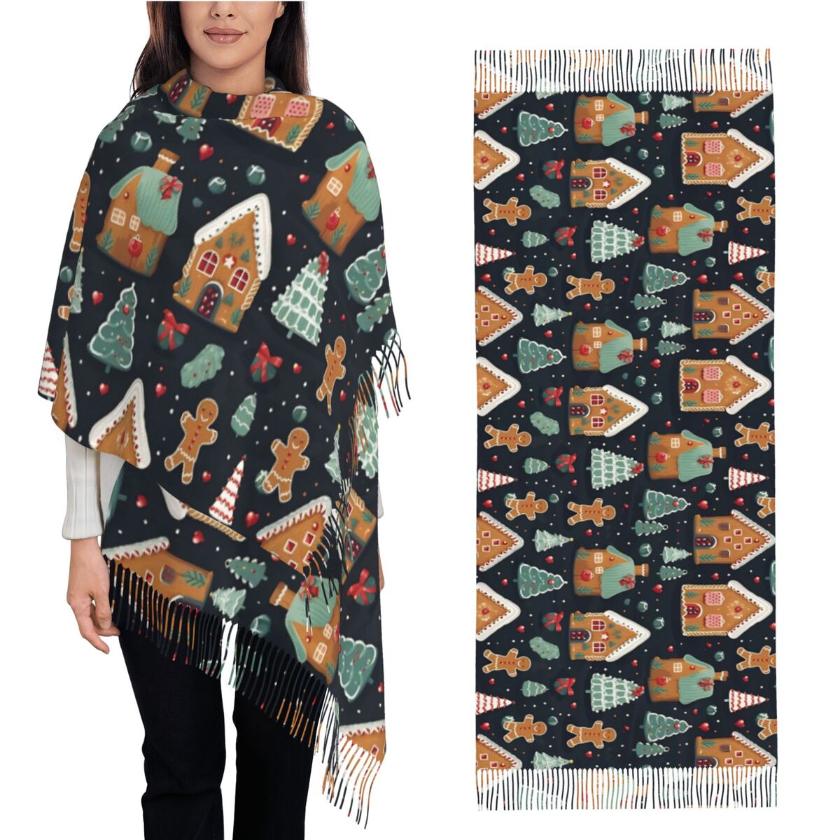 Delight navideño: pan de jengi - Pashmina Wrap Large reseña y precio