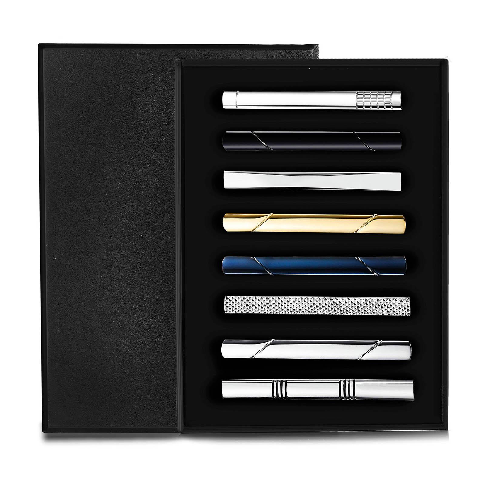 8x Clips para Corbata, Sencill - Tie Bar Set Gift reseña y precio