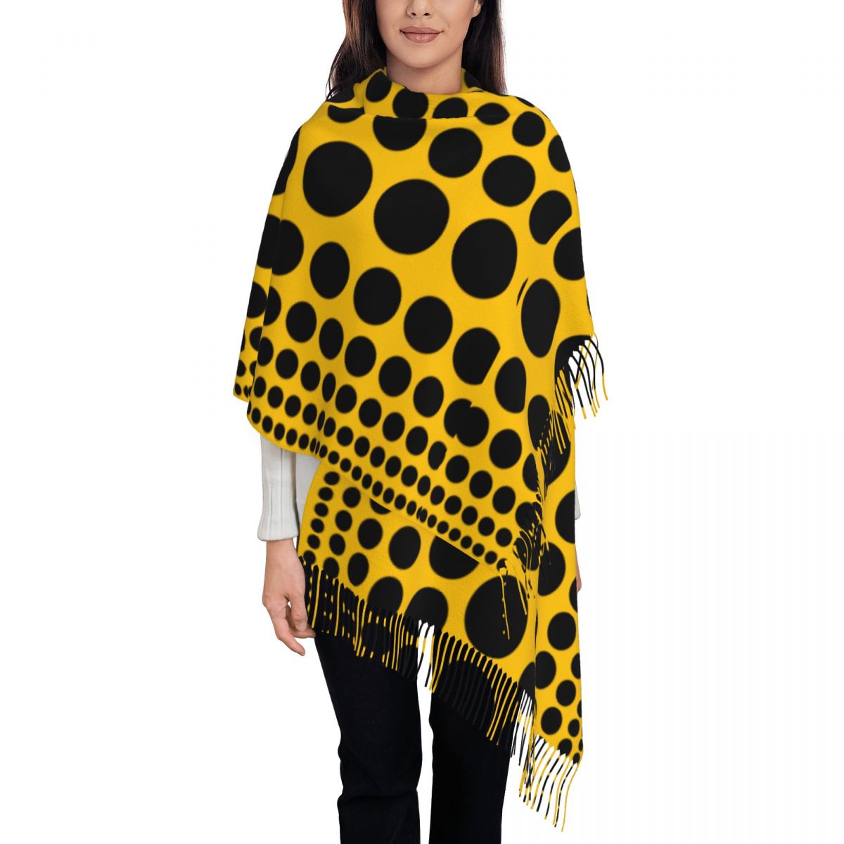 Bufanda Infinity de lunares pa - Infinity Scarf Knit reseña y precio