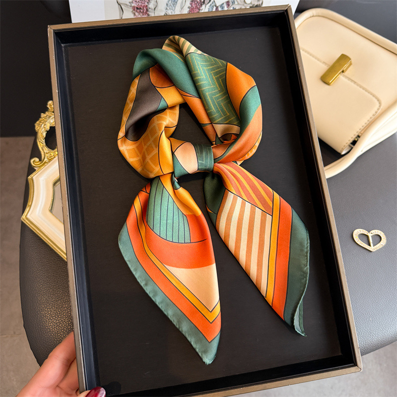 Bufandas cuadradas de seda con - Ascot Neck Scarf reseña y precio