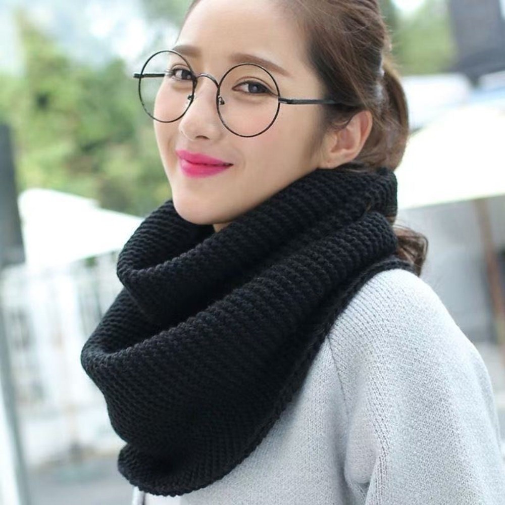 Bufanda de punto grueso de col - Infinity Scarf Knit reseña y precio